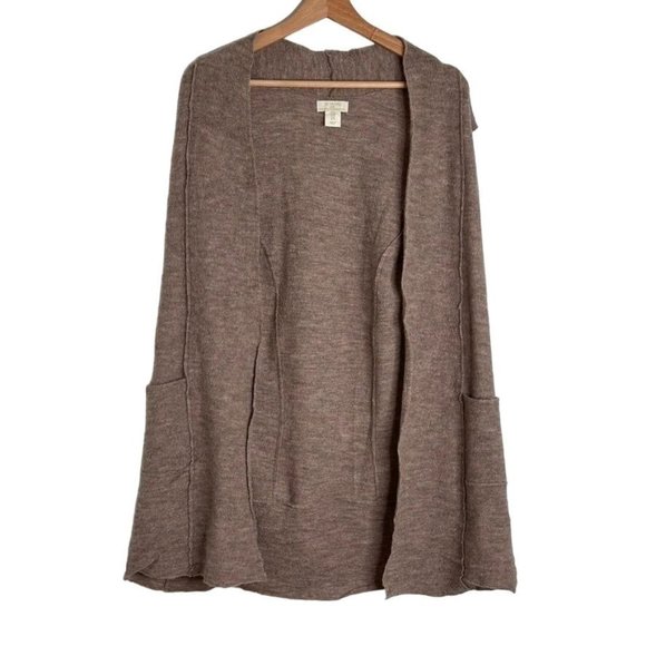 St. Tropez West Womens Cardigan Medium 100% Extra Fine Merino Wool Pockets - Picture 1 of 4